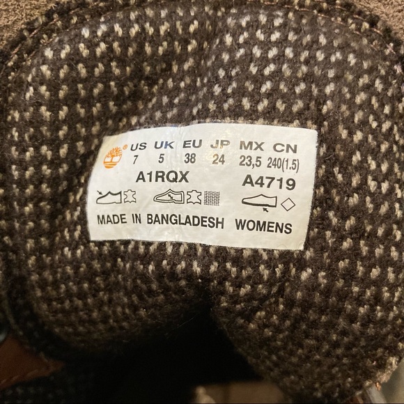 Timberland Women’s Courmayeur Valley Hiking Boots Taupe Nubuck Sz 7 NWOB - Picture 12 of 14